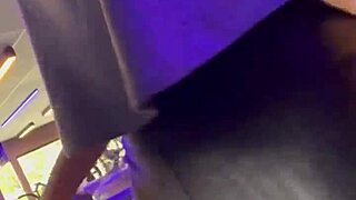 I went crazy seeing the girl working out without a bra