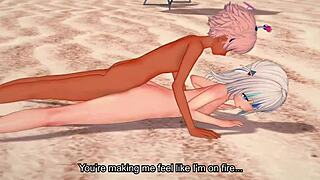 Gawr Gura Fucked Hard On The Beach