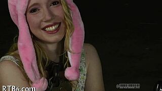 Hot whipping on beauty's asshole intensely!