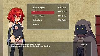 red haired woman endures hentai ryona sex