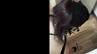 cute submissive amateur slave girl in bdsm couple