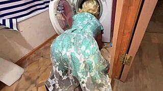 Stepmom Notices Stepson Staring At Her Ass And Spreads Her Anal Hole