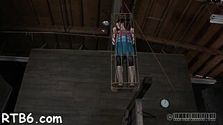 Anal punishment with squirting