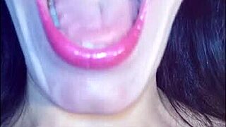 Some teasing for my mouth fetishist fans hd with sexy female dirty talk