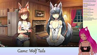 Lewdneko Plays Wolf Tails! So Cute And Lewd!