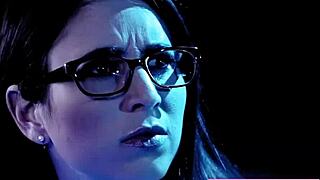 Georgia fucks artificial woman in fantasy threesome