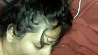 My beautiful wife giving blowjob to husband