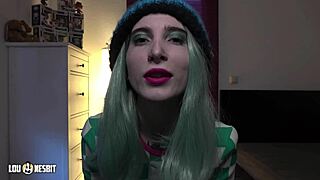 In this fantasy, lou nesbit guides your first time with a man, whispering dirty talk as lia louise joins in femdom play.