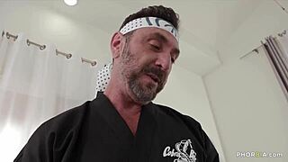 Isabella Nice learns self-defense with dicks from Vince Parker and Tony Sting