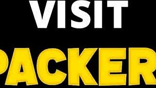 Pale redhead teen meets guy on couch before roommates return