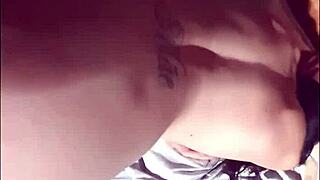 Brazilian Petite 18+ Tattooed Brunette In Red Lingerie Blows And Fucks Big Dick