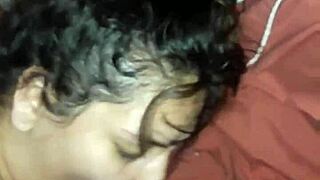 My beautiful wife giving blowjob to husband