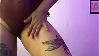 touching myself with vibrator