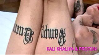 Kali Khalifa in Cosplay Striptease with Ripped Costumes and Anime Fetish