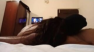 A couple from India making their first ever attempt at making out are caught on camera basking in the raw energy of the act in the hotel room
