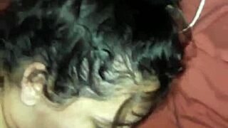 My beautiful wife giving blowjob to husband