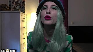 In this fantasy, lou nesbit guides your first time with a man, whispering dirty talk as lia louise joins in femdom play.