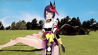 kujou sara's tough negotiations with kokomi in genshin