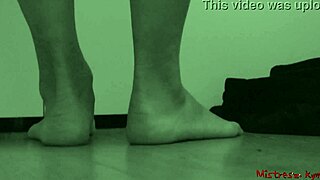 perfect feet and soles from ground view pov in amateur fetish video.