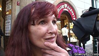 Casting ultra hot and horny nude pics mature red hair granny picked up for some fucking action