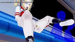 Harley Quinn Fingers Her Pussy On Subway!