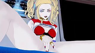 Harley Quinn Fingers Her Pussy On Subway!
