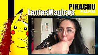 Gordita De Lentes Hace Mamada Y Se Traga Toda La Leche