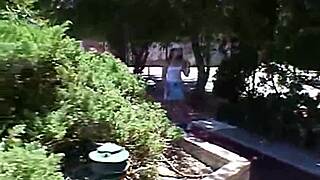 Little teen April 18+ playin solo outside