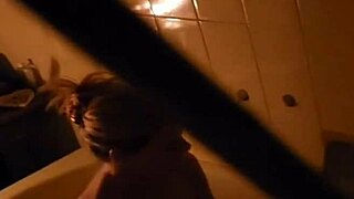 This bare survival cam catches my small room mate rubbing herself