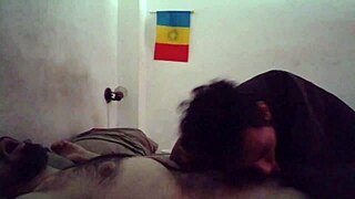 i wake up my hairy lover with a passionate blowjob