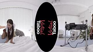 Virtual Taboo Twins Experiment with Wild Fucking Machine