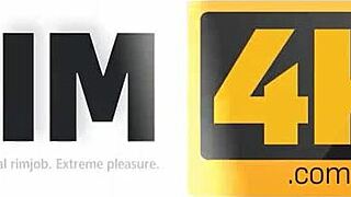 Hairless man loves two things- ass licking and rim job and his ginger girlfriend loves satisfying them