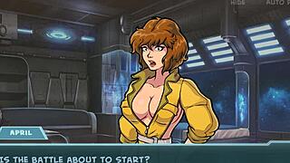 Big Tits Brunette Toys Herself To Orgasm In Anime Game