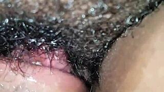 Ebony Shorty Creams In Mouth Before Intense Fucking With Big Black Cock