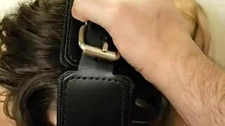 Masked Blowjob With Deep Throat Action