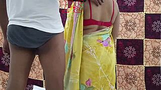 Hardcore doggystyle video shows Indian maid get her big ass pounded by a huge cock