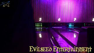 Late night bowling with Lucio Marave.