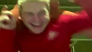 A blonde teen explores her body on Periscope