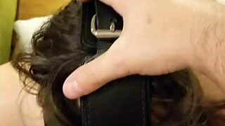 Masked Blowjob With Deep Throat Action