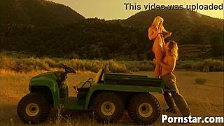 pornstar cassie courtland gets outdoor fuck and facial from evan stone