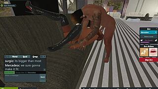 Slut with big boobs gets pounded by a monster cock