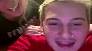 A blonde teen explores her body on Periscope