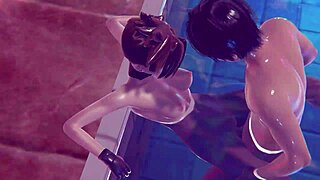 Tracer Doggystyle Pool Fuck Underwater