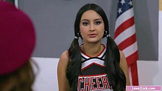 i saw three teen girls licking each other in the room