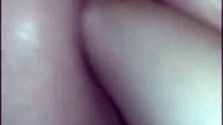 short fisting session with huge toys and cum on boobs