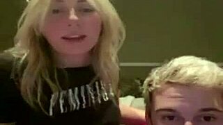 A blonde teen explores her body on Periscope