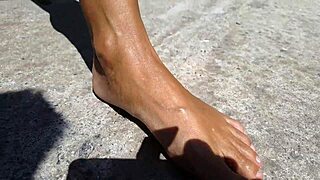 nippleringlover kinky mother nude outdoors fingering pierced pussy