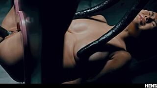 Alien-Monster rammen heiße Chicks mit Doppelpenetration