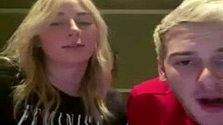 A blonde teen explores her body on Periscope