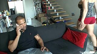 angry fat pornstar with big tits gets doggystyle fucking in lingerie dirty talking riding